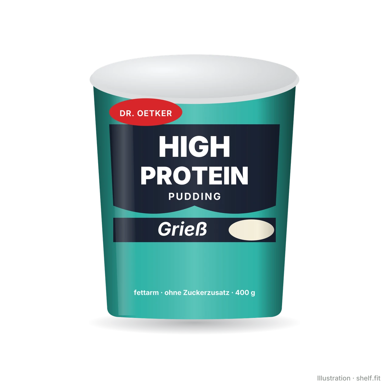 Illustration: High Protein Pudding Grieß