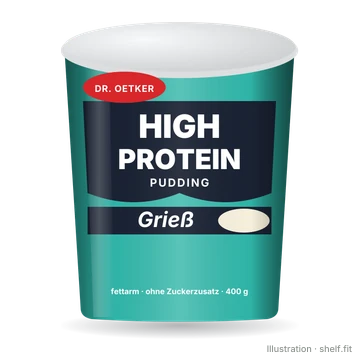 Illustration: High Protein Pudding Grieß