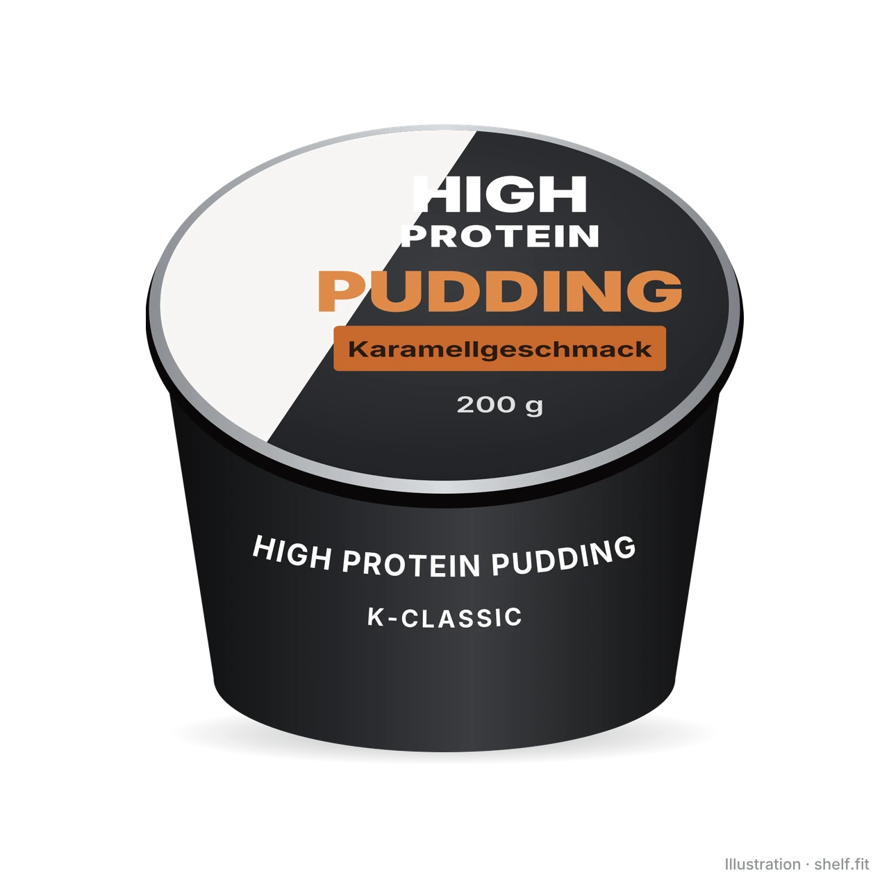 Illustration: K-Classic High Protein Pudding Caramel Flavour cup, 200 g