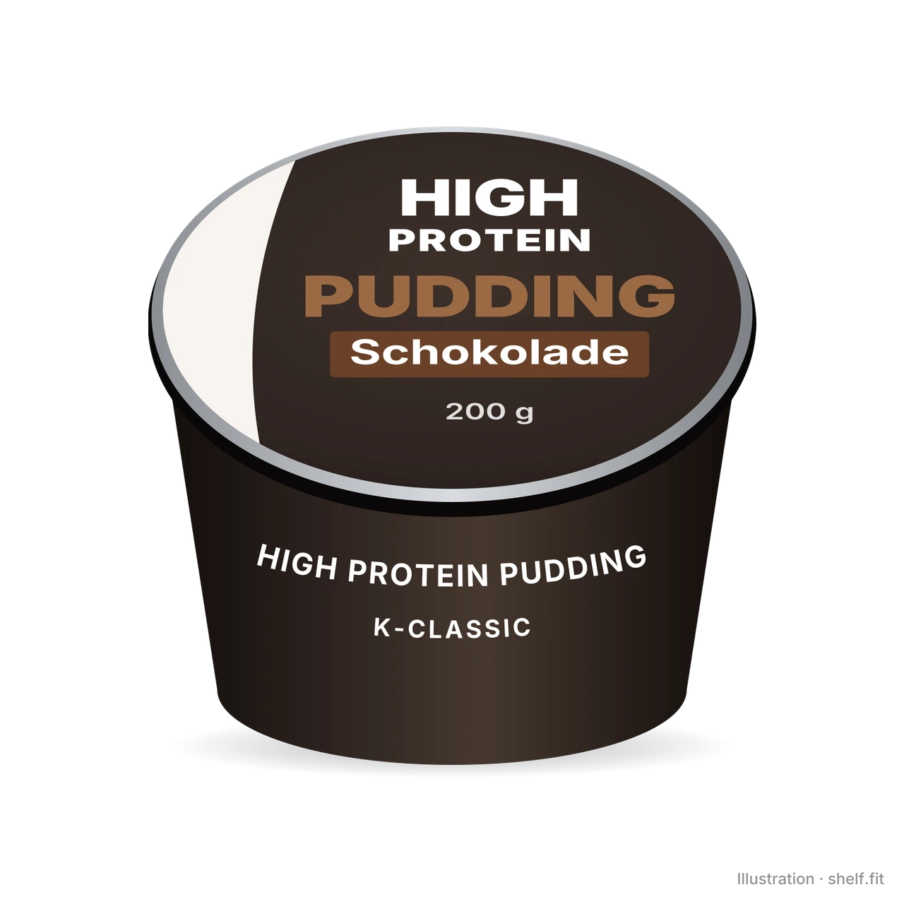 Illustration: High Protein Pudding Schokolade