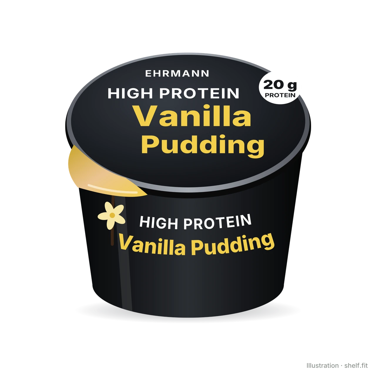 Illustration: High Protein Pudding Vanilla