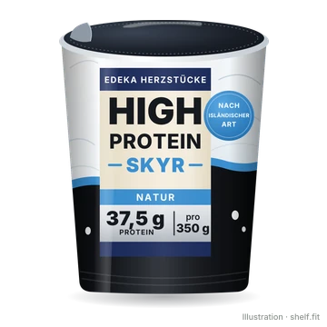 Illustration: Becher EDEKA Herzstücke High Protein Skyr Natur, 350 g