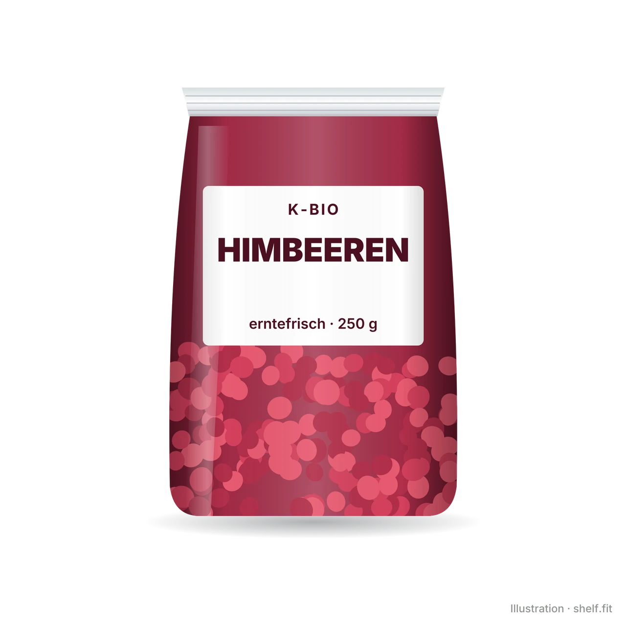 Illustration: Himbeeren, erntefrisch tiefgefroren