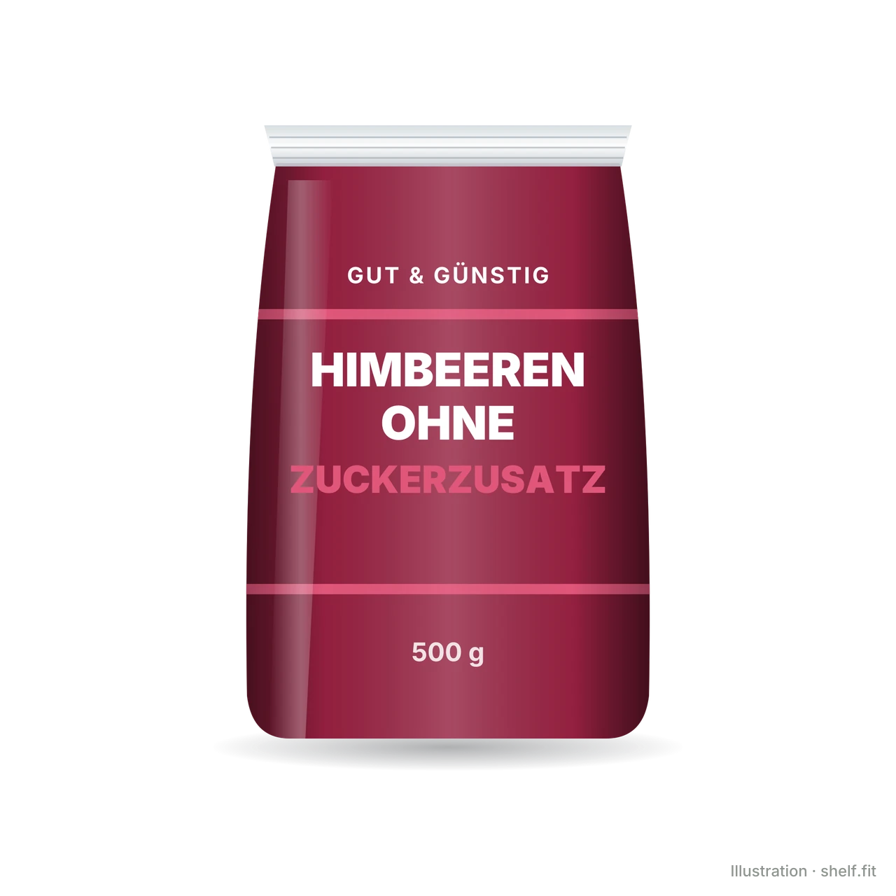 Illustration: Himbeeren ohne Zuckerzusatz