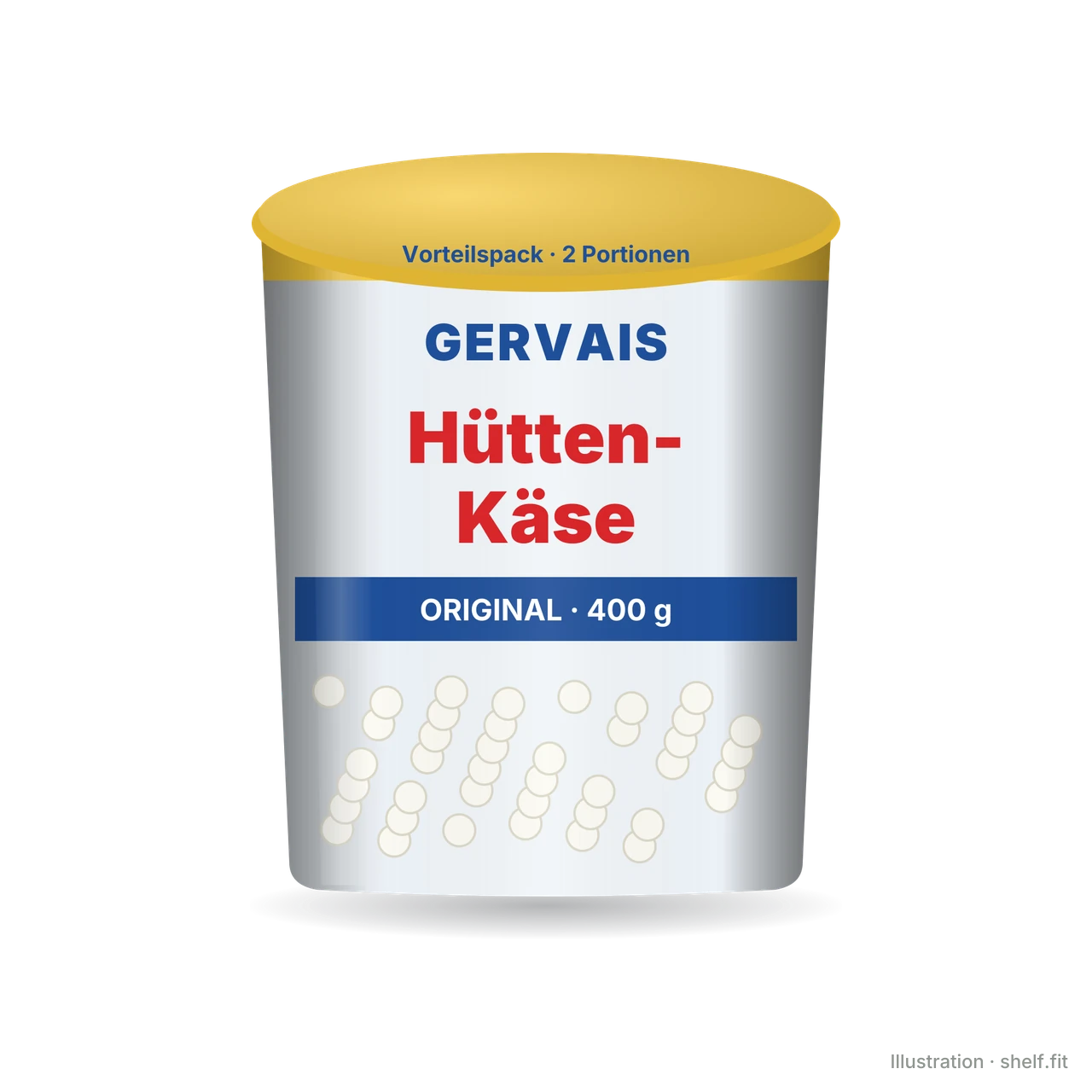 Illustration: Hüttenkäse Original, Vorteilspack 400 g