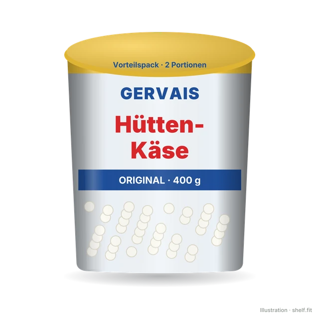 Illustration: Hüttenkäse Original, Vorteilspack 400 g