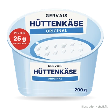 Illustration: Becher Gervais Hüttenkäse Original, 200 g