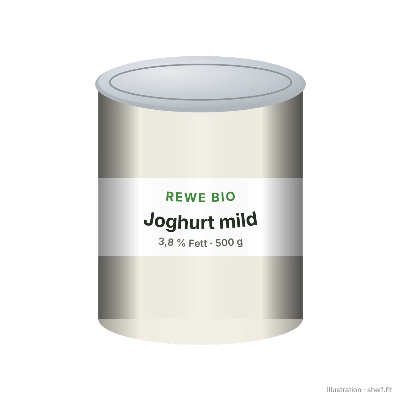 Illustration: Joghurt mild 3,8 % Fett