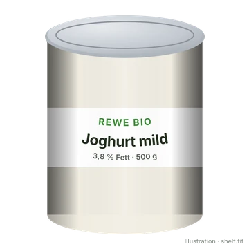 Illustration: Joghurt mild 3,8 % Fett