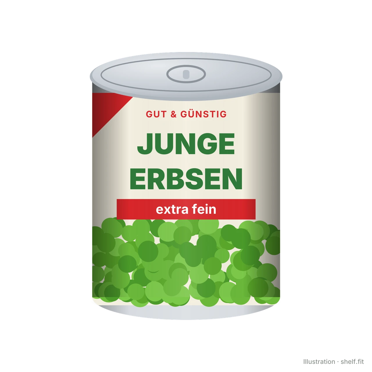 Illustration: Junge Erbsen extra fein