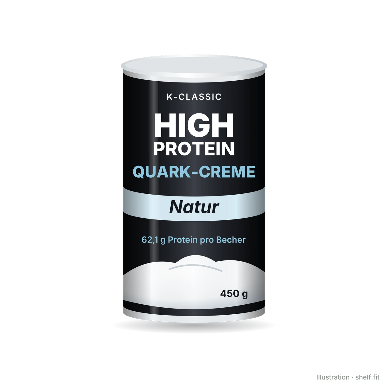Illustration: Becher K-Classic High Protein Quark-Creme Natur, 450 g