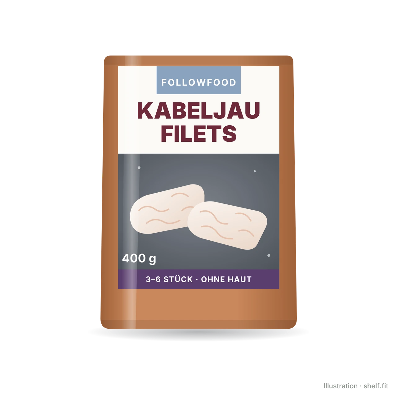 Illustration: Kabeljau Filets