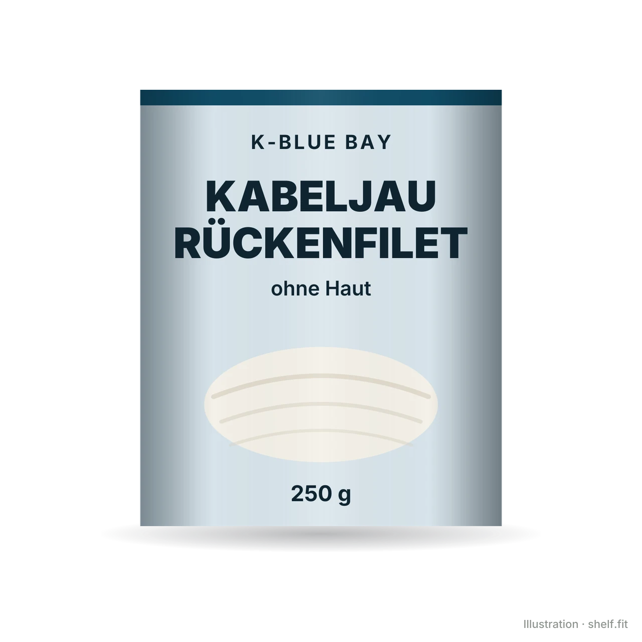 Illustration: Kabeljau Rückenfilet ohne Haut
