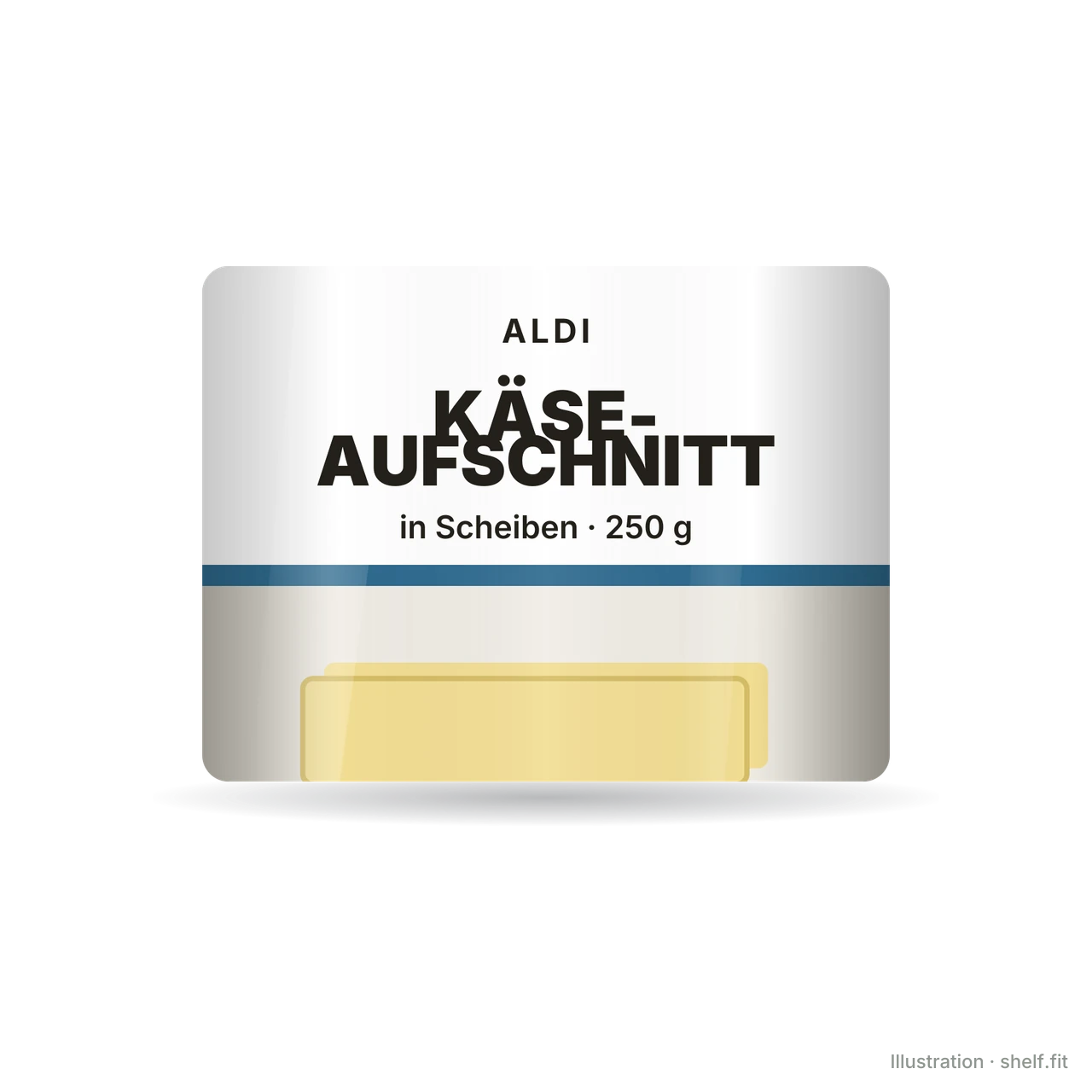 Illustration: Käse-Aufschnitt
