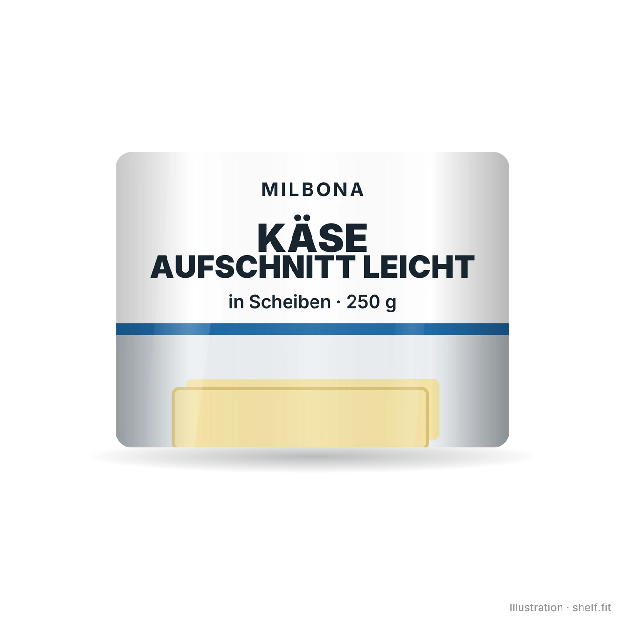Illustration: Käse Aufschnitt Leicht