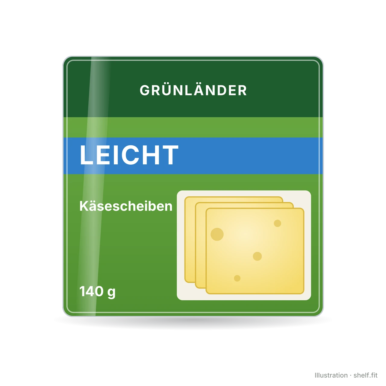 Illustration: Käsescheiben Leicht