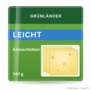 Illustration: Käsescheiben Leicht