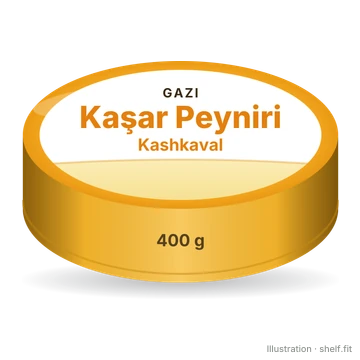 Illustration: Laib GAZI Kaşar Peyniri Kashkaval, 400 g