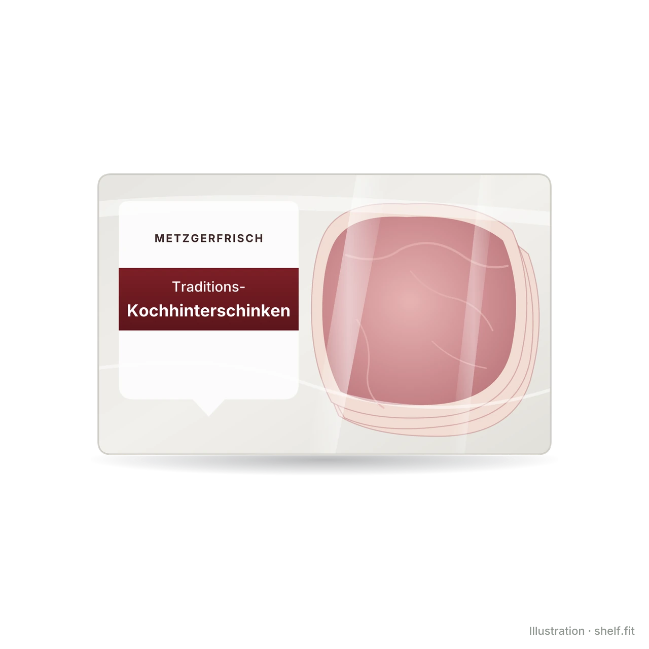 Illustration: Packung Metzgerfrisch Kochhinterschinken
