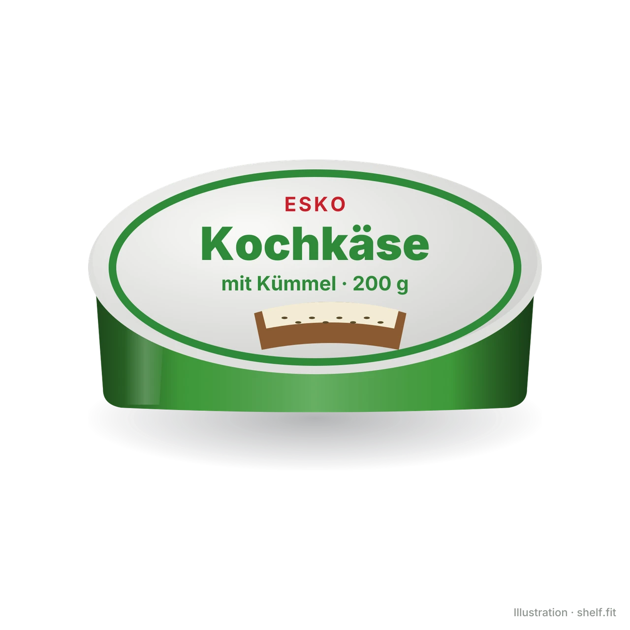 Illustration: Kochkäse mit Kümmel