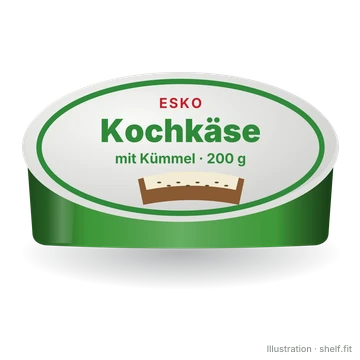 Illustration: Kochkäse mit Kümmel