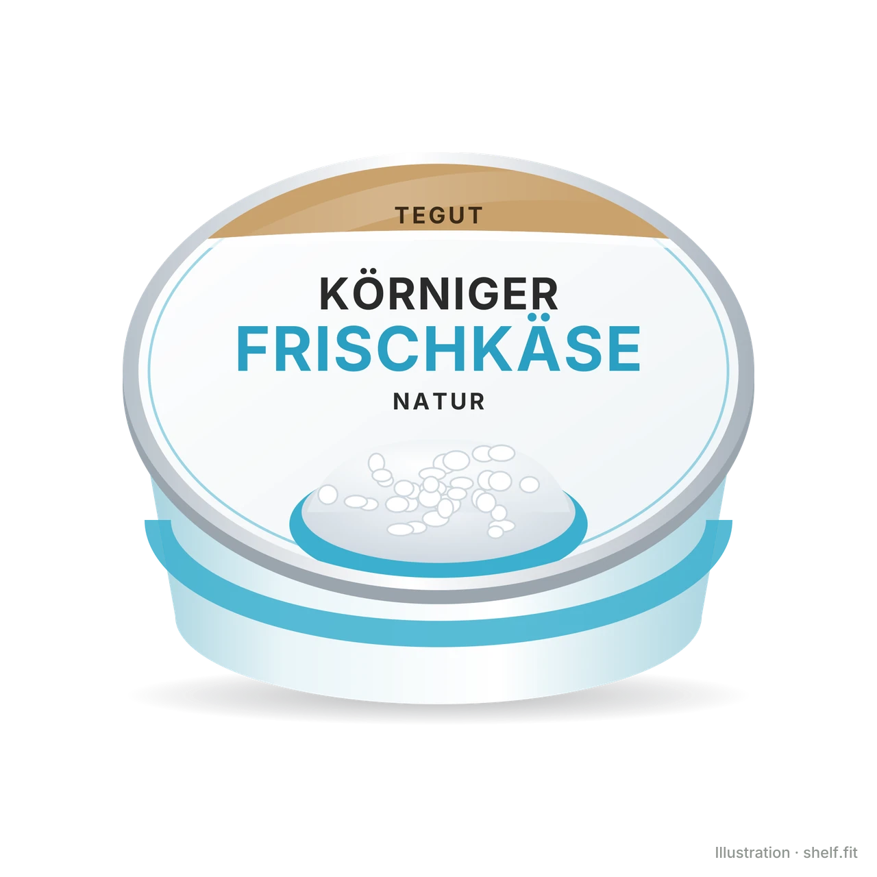 Illustration: Körniger Frischkäse Natur