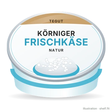 Illustration: Körniger Frischkäse Natur