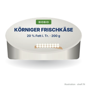 Illustration: Körniger Frischkäse Bio