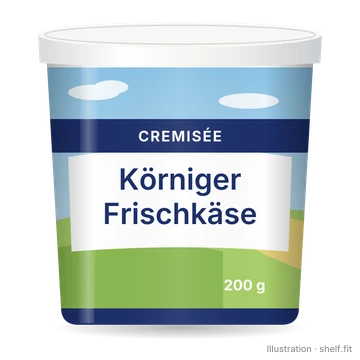 Illustration: Körniger Frischkäse