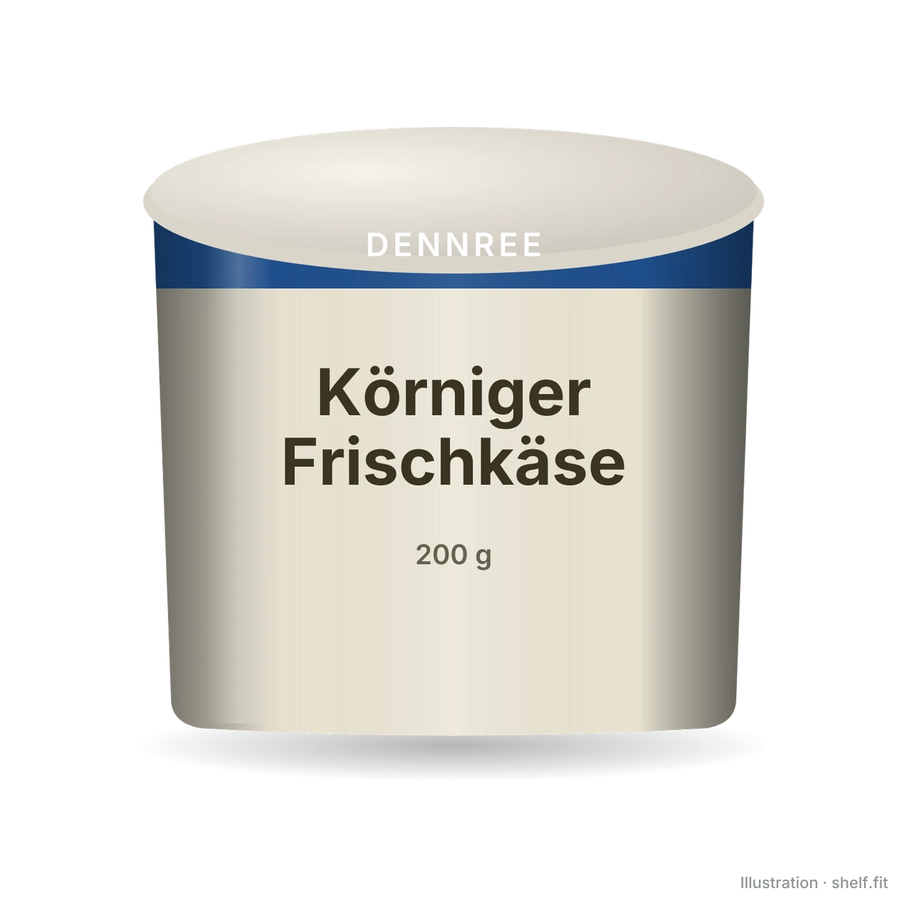 Illustration: Körniger Frischkäse