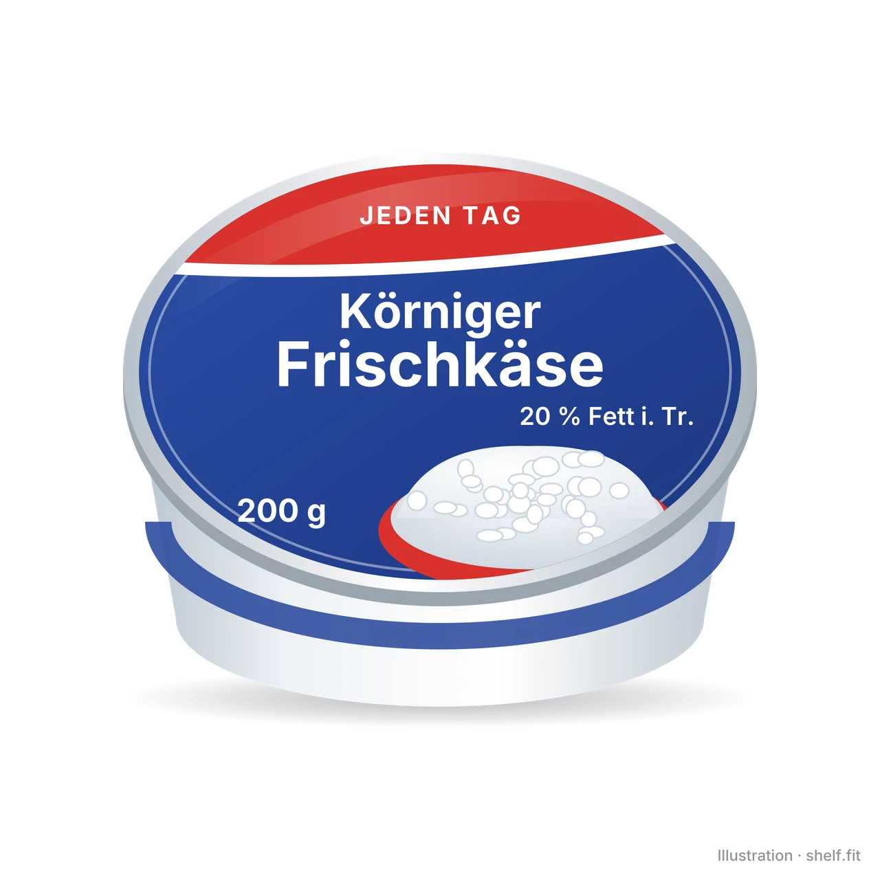 Illustration: Körniger Frischkäse