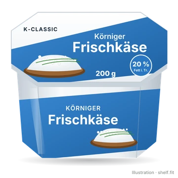 Illustration: Becher K-Classic Koerniger Frischkaese, 200 g