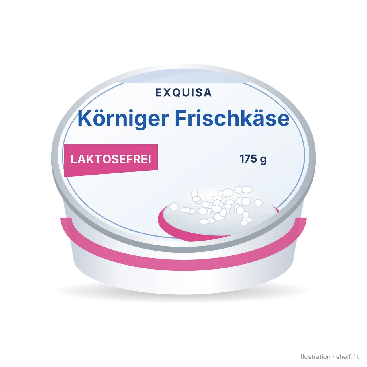 Illustration: Körniger Frischkäse laktosefrei