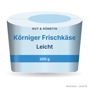 Illustration: Becher Gut & Günstig Körniger Frischkäse Leicht, 200 g