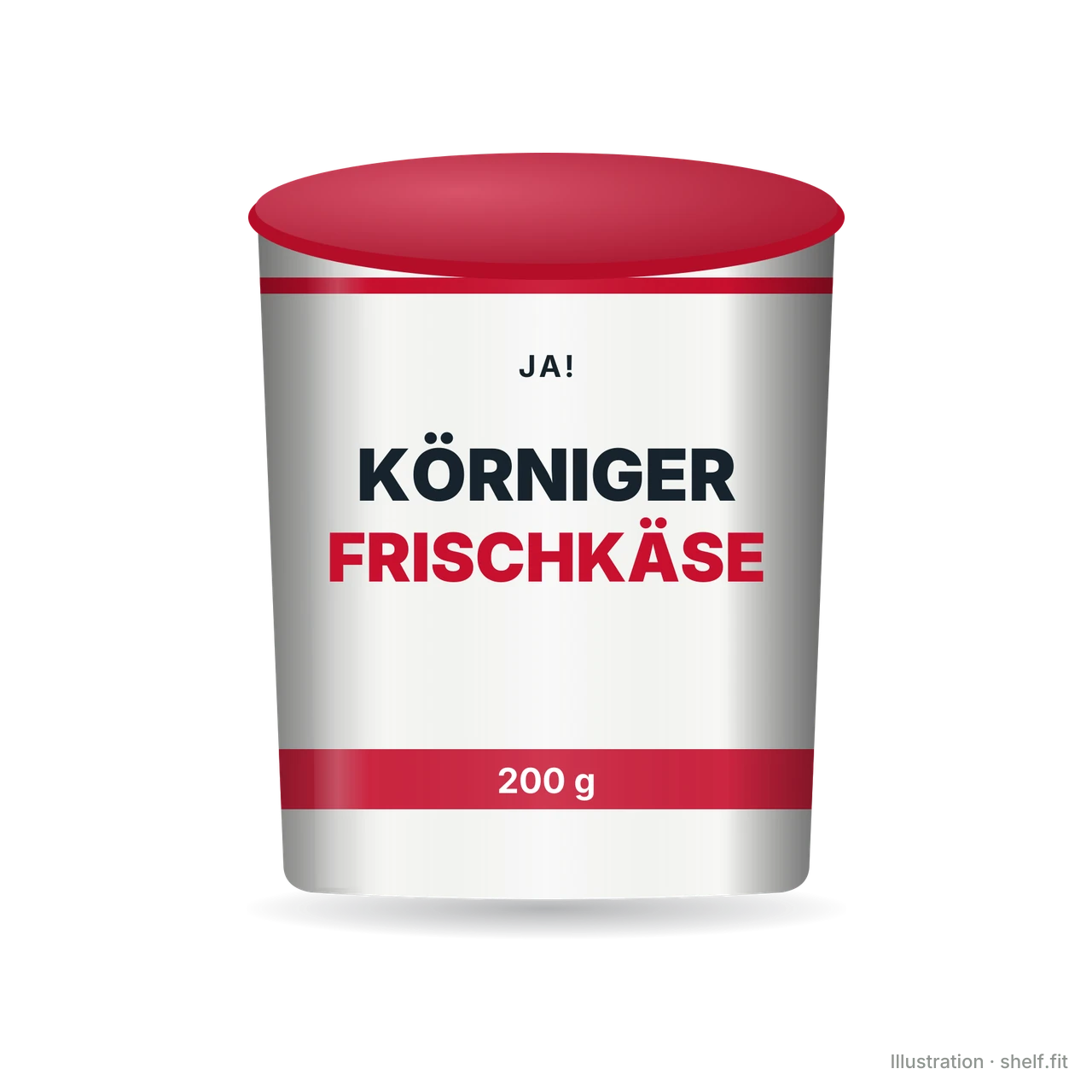 Illustration: Körniger Frischkäse Leicht