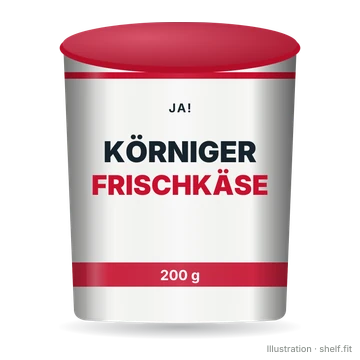 Illustration: Körniger Frischkäse Leicht