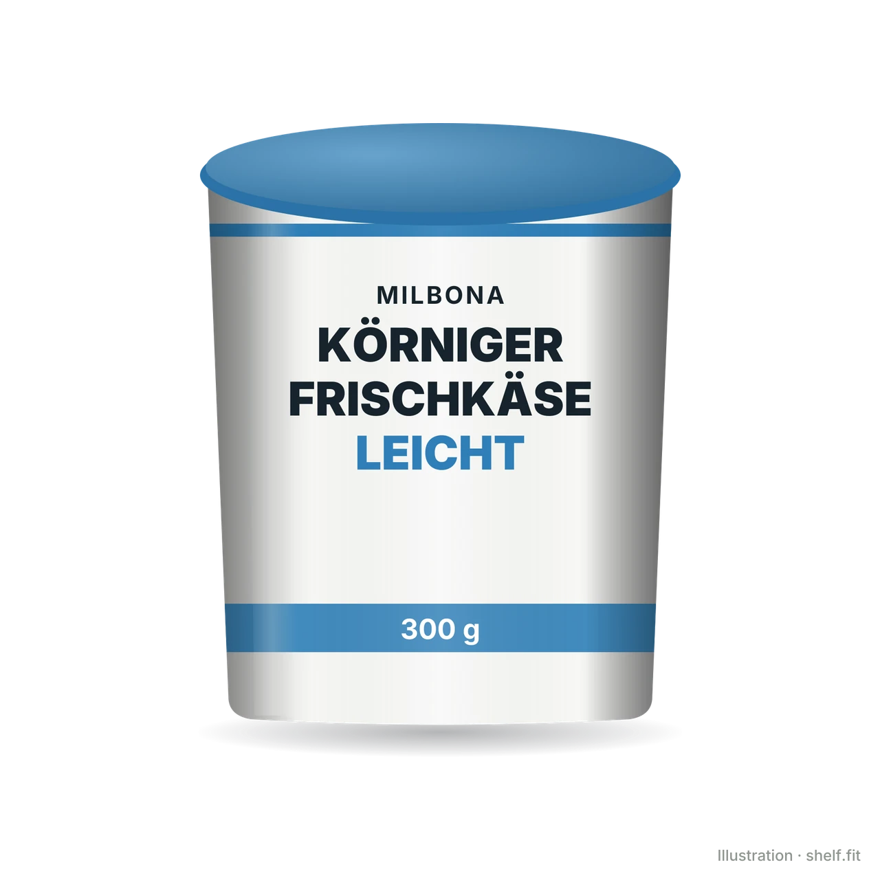 Illustration: Körniger Frischkäse leicht