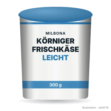 Illustration: Körniger Frischkäse leicht