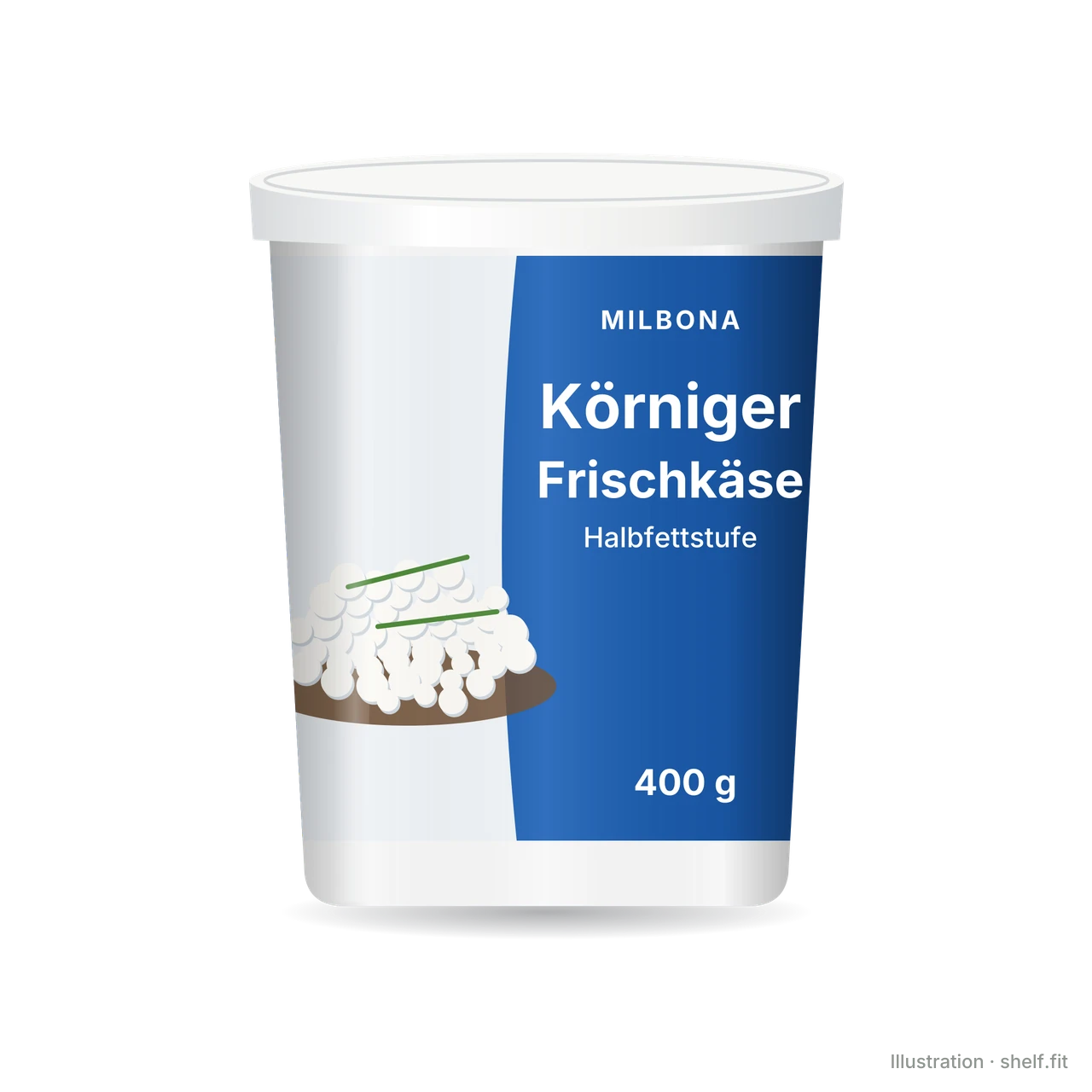 Illustration: Körniger Frischkäse