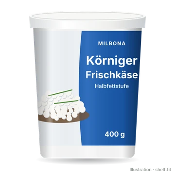 Illustration: Körniger Frischkäse