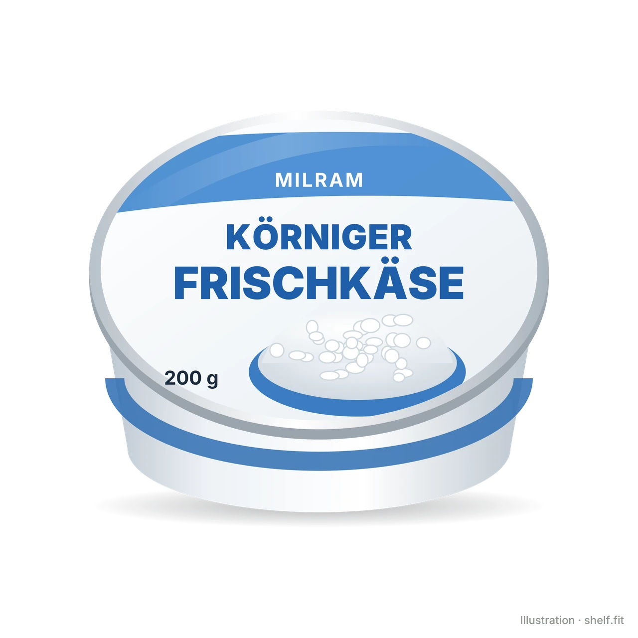 Illustration: Körniger Frischkäse