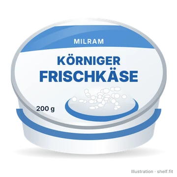 Illustration: Körniger Frischkäse