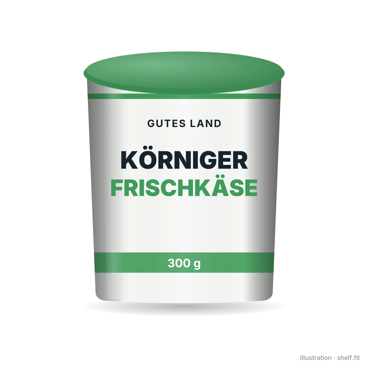 Illustration: Körniger Frischkäse mit Magermilchjoghurt