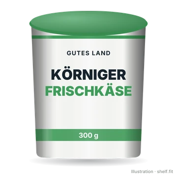 Illustration: Körniger Frischkäse mit Magermilchjoghurt