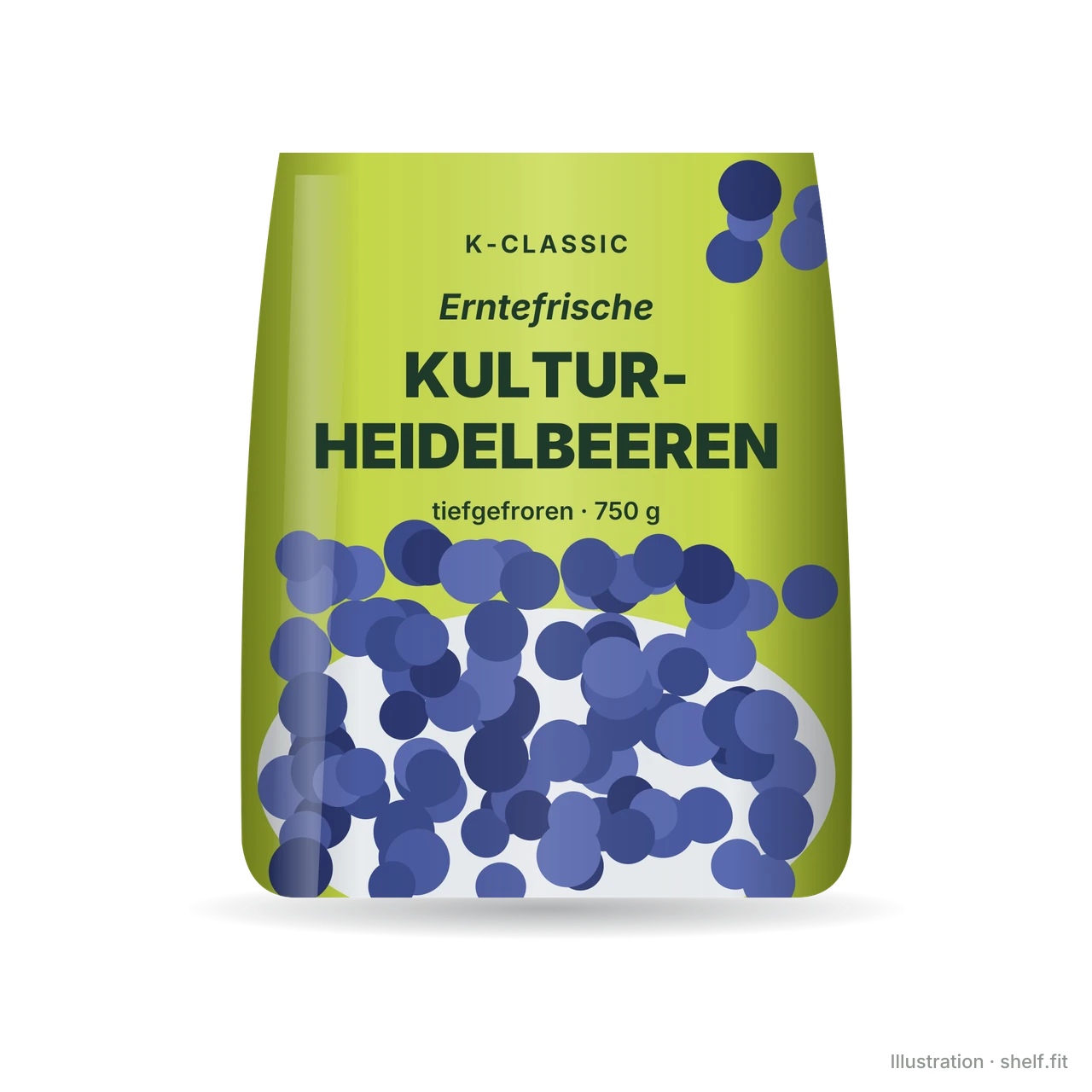 Illustration: Kultur-Heidelbeeren, tiefgefroren