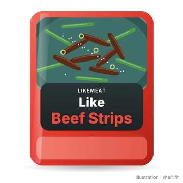 Illustration: LikeMeat Like Beef Strips, 180-g-Packung