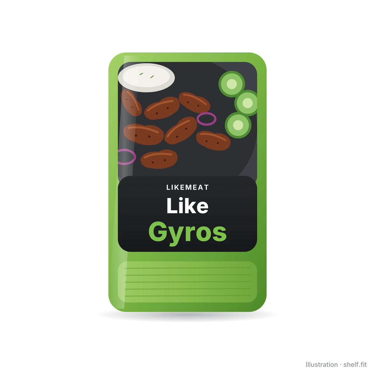 Illustration: LikeMeat Like Gyros, 180-g-Packung