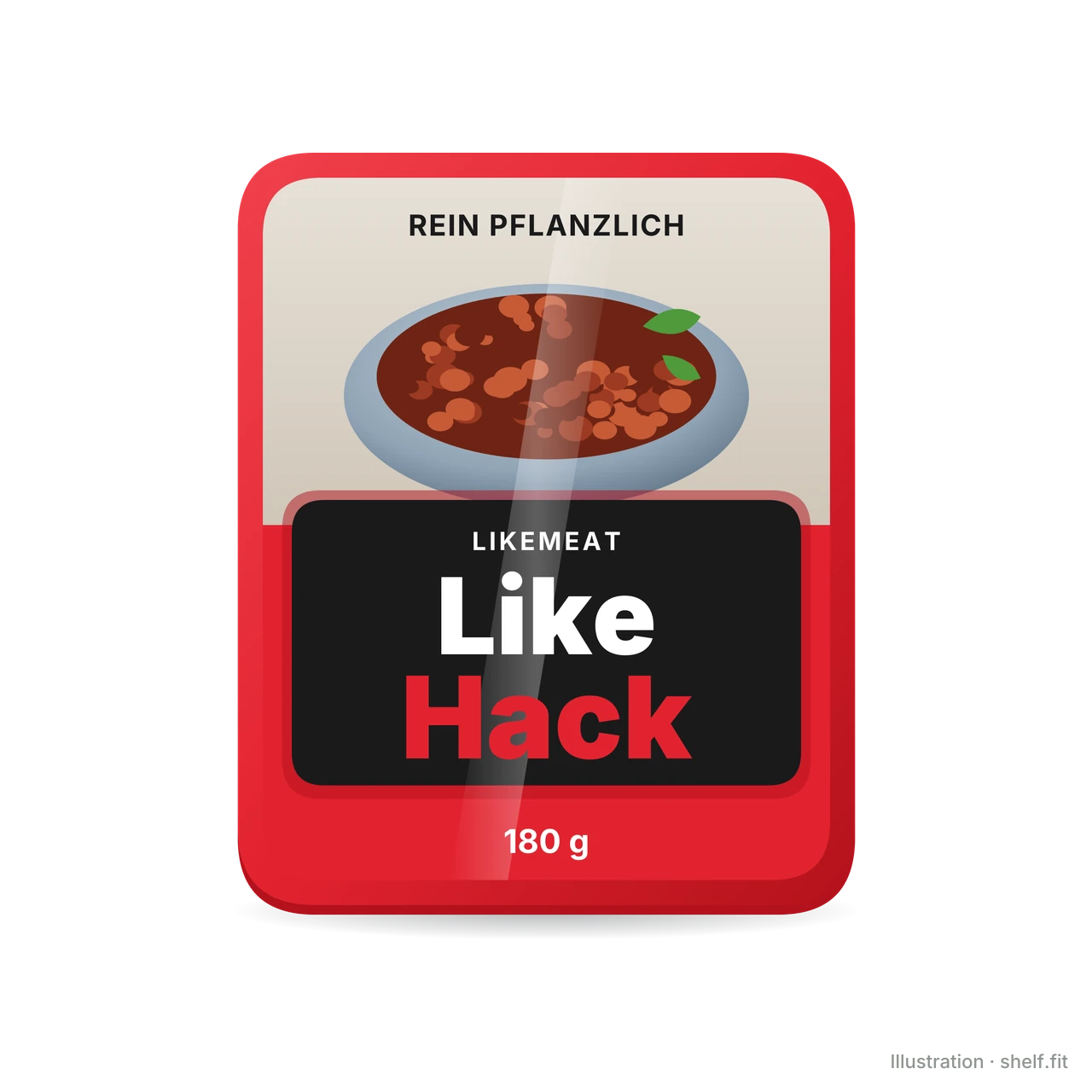 Illustration: LikeMeat Like Hack, 180-g-Packung