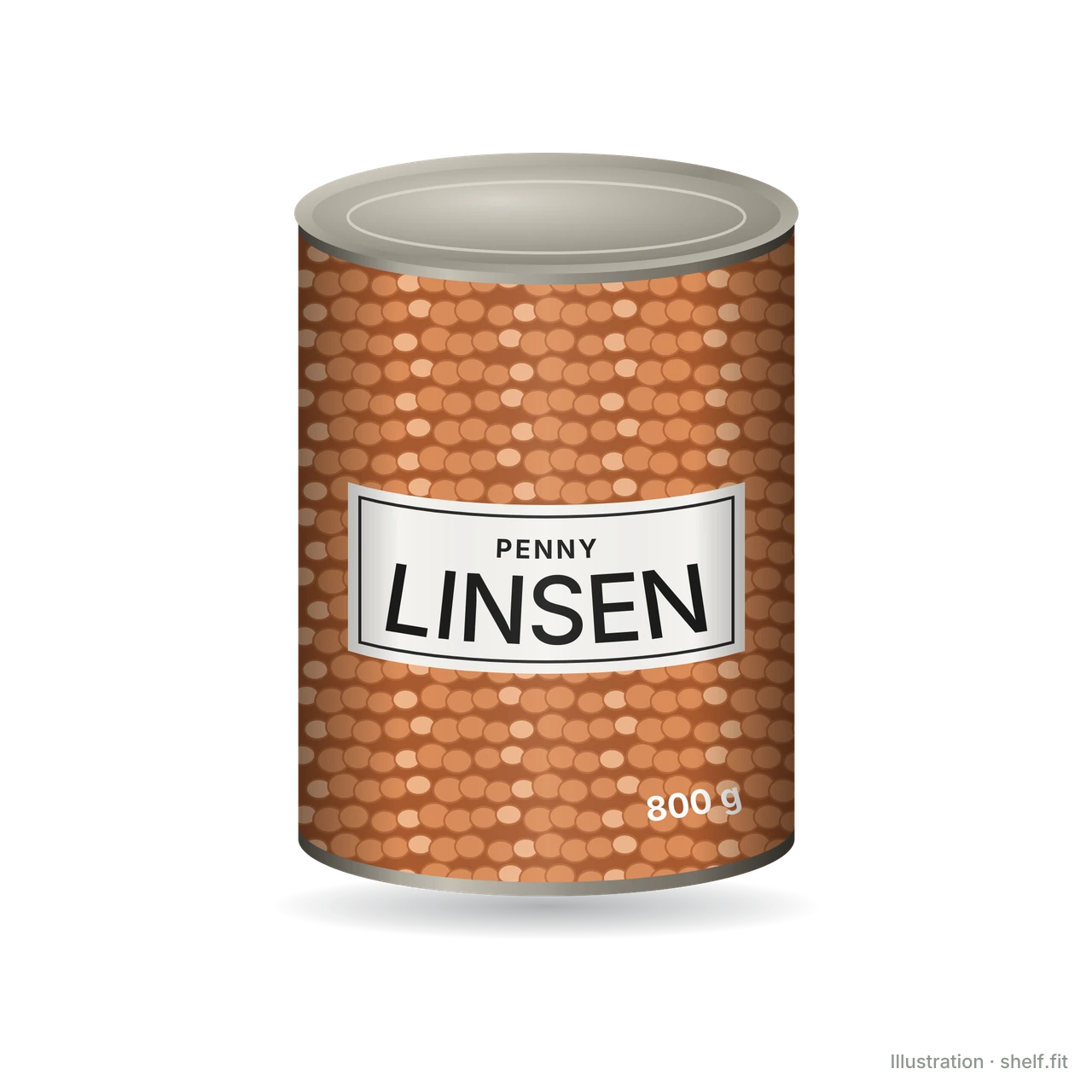 Illustration: Dose Penny Linsen, 800-g-Dose