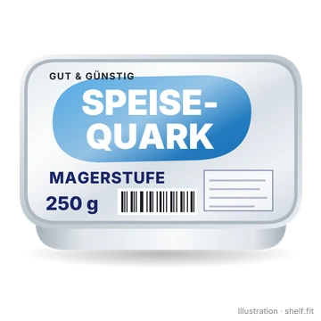Illustration: Becher Gut & Günstig Magerquark, 250-g-Becher